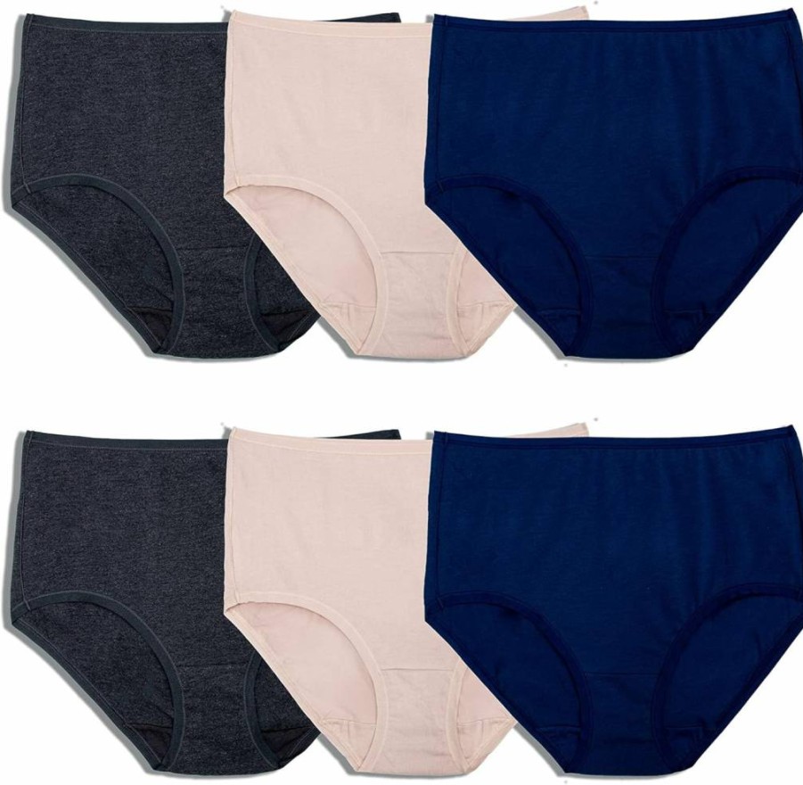 Fruit of the Loom Women's 360° Plus Size Underwear - High Performance Stretch for Ultimate Comfort