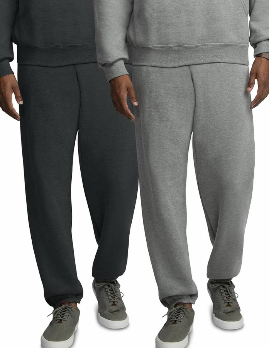 Fruit of the Loom Men's Relaxed Fit Fleece Sweatpants with Pockets - Moisture Wicking & Breathable Eversoft Fabric