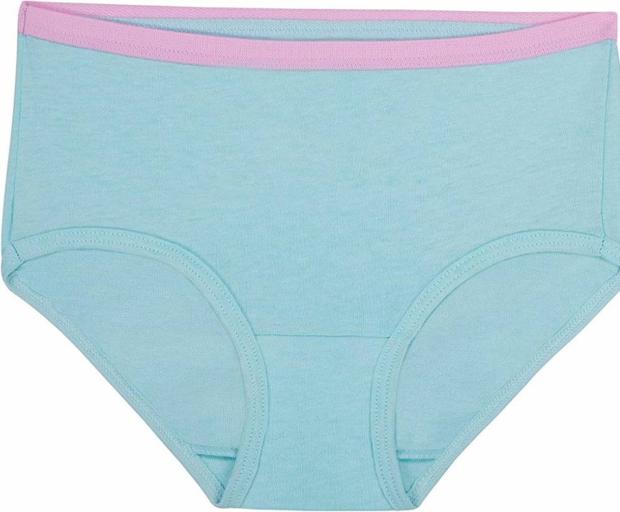 Fruit of the Loom Girls' Cotton Underwear Multipack - Soft Breathable Briefs for Kids