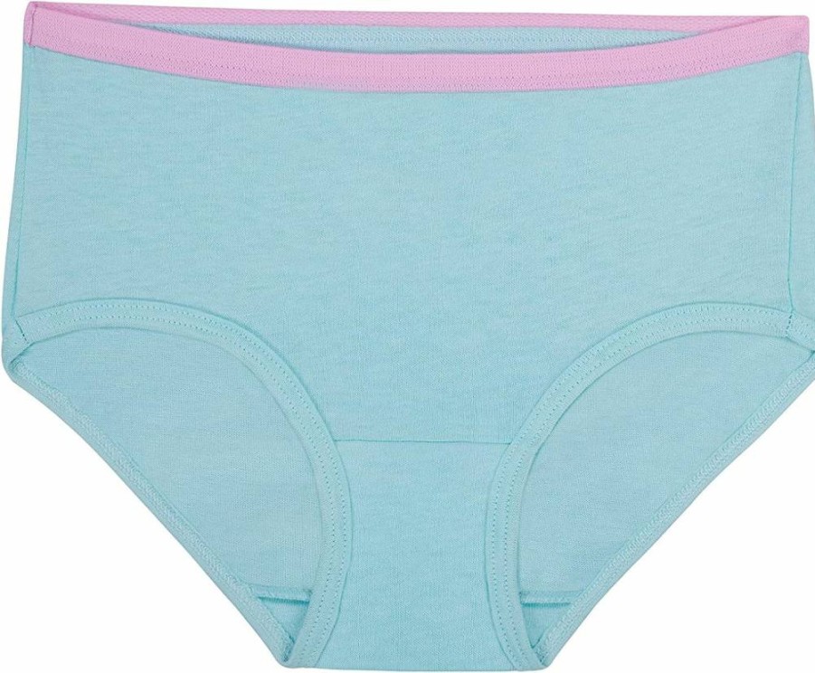 Fruit of the Loom Girls' Cotton Underwear Multipack - Soft Breathable Briefs for Kids