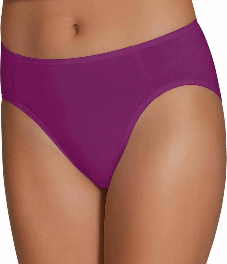 Fruit of the Loom Women's 6-Pack Cotton Stretch High-Cut Briefs Underwear Multipack