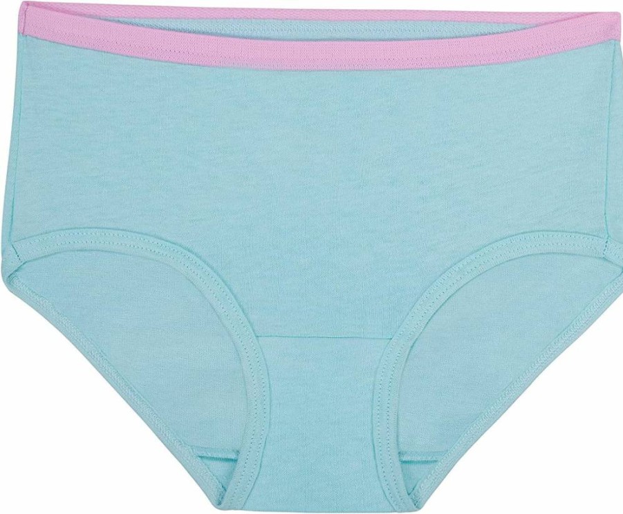 Fruit of the Loom Girls' Cotton Underwear Multipack - Soft Breathable Briefs for Kids