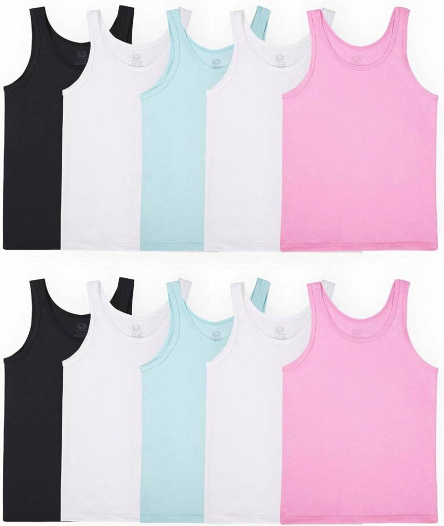 Fruit of the Loom Girls' Camis & Tank Tops - Soft Cotton Undershirts for Kids