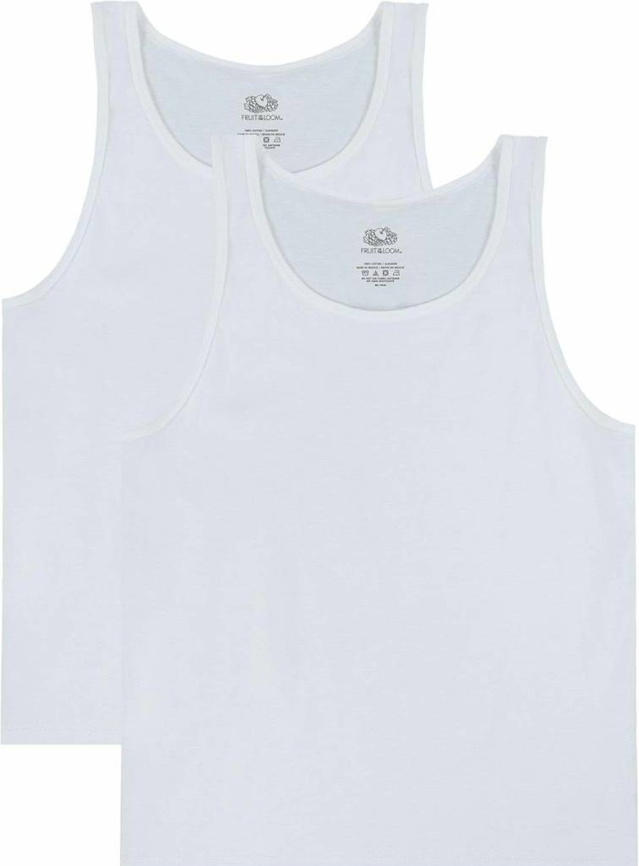 Fruit of the Loom Men's Moisture Wicking Cotton Sleeveless T-Shirt with Odor Control - Soft Breathable Athletic Undershirt