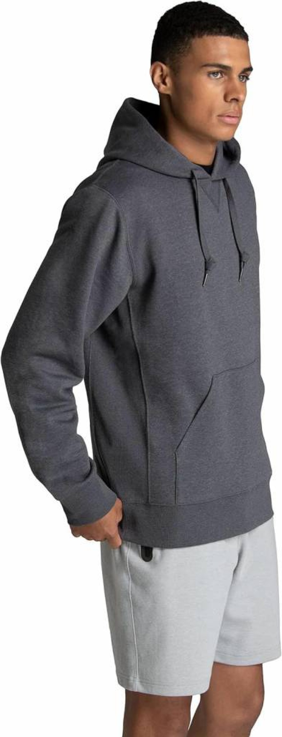 Fruit of the Loom Men's Soft Cotton Blend Fleece Crewneck Sweatshirt & Hoodie, Comfort Pullover, Sizes S-2X, Charcoal Heather, Medium
