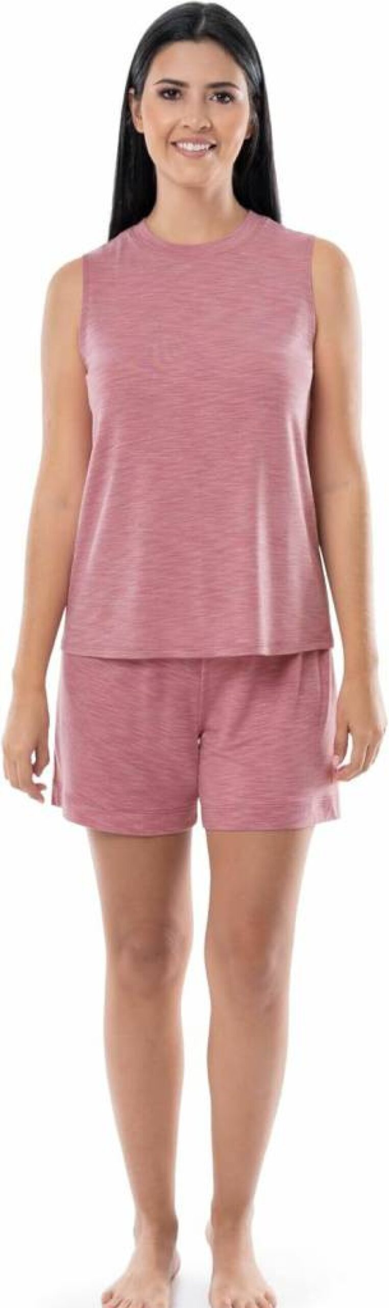 Fruit of the Loom Women's Comfortable 2-Piece Sleep Set - Breathable Tank Top & Shorts Pajama Set