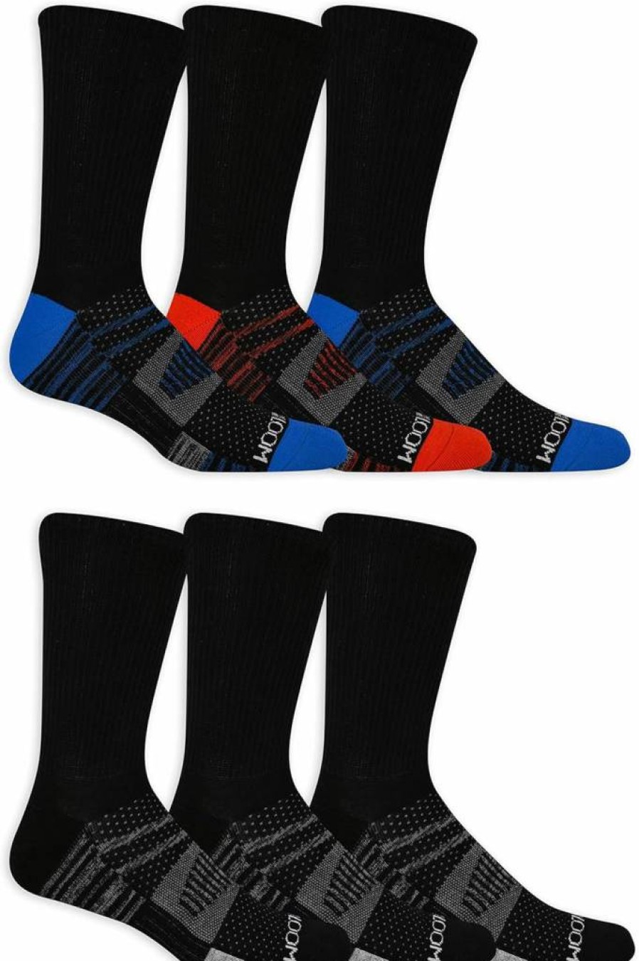 Fruit of the Loom Men's Breathable Moisture-Wicking Performance Ankle Socks for Athletic Comfort